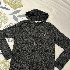 Ivory Ella elephant zipper sweater hoodie adult M
